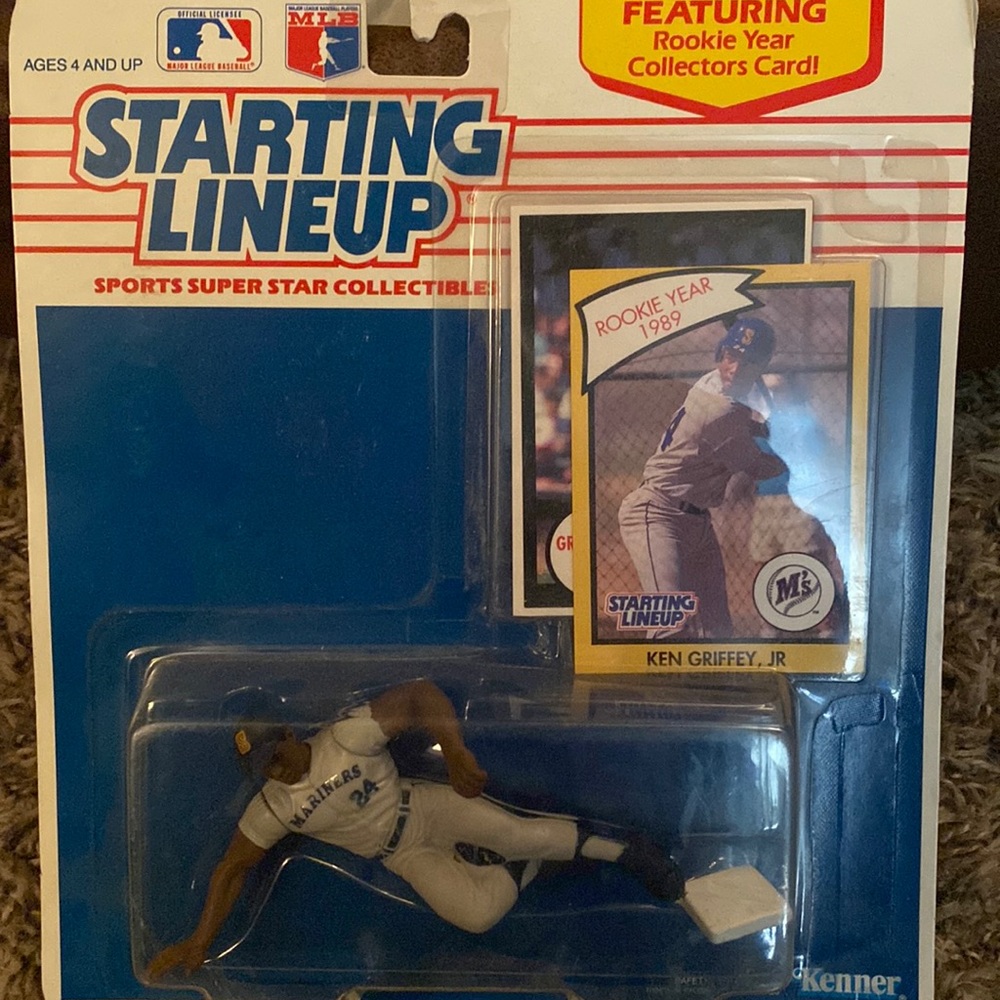 Amazing Ken Griffey Jr. Rookie edition card and figure